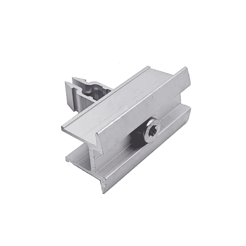 Clema dubla panouri fotovoltaice 30mm pentru Profil Tip H
