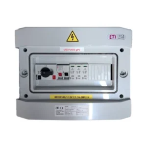 Tablou fotovoltaic echipat 1 string, IP65, ETI