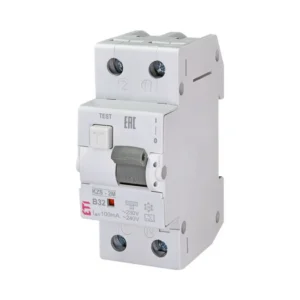 Intrerupator diferential RCBO 2M, tip A B32 100mA, ETI