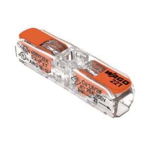 Conector de îmbinare 221-2411cu 2 intrări și manetă Wago
