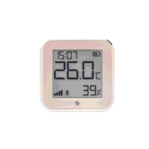 Shelly H&T Gen3, Senzor Smart Temperatură și Umiditate Wi-Fi cu Display E-Ink, Ivory