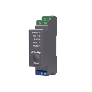 Shelly Pro 2 v.1, Releu Smart Profesional 2 Canale, DIN, LAN + Wi-Fi, 16A