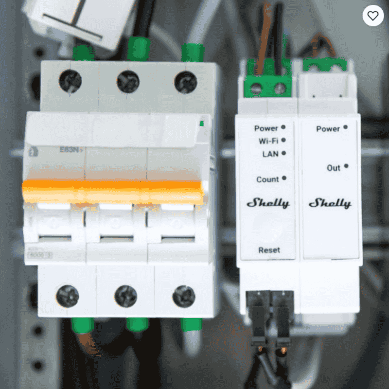 Shelly Pro 3EM Switch Add-On, Modul Control Contactor