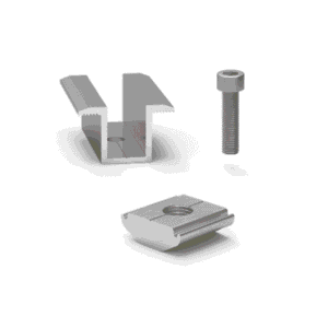 Clema dubla panouri fotovoltaice 30mm pentru Profil Tip C